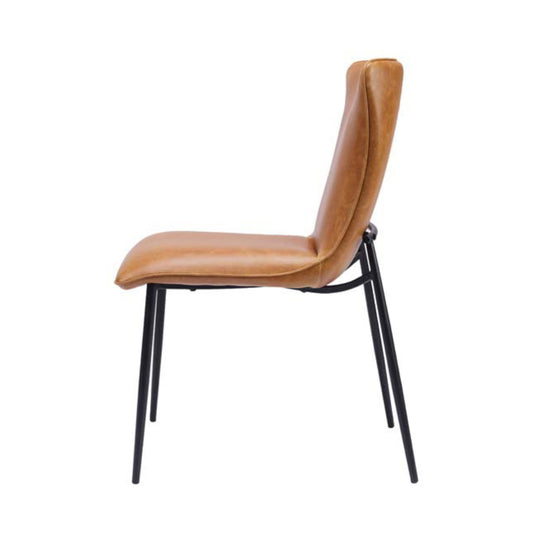 Ella Tan PU Leather Dining Chair