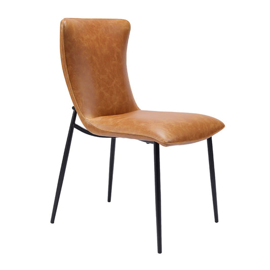Ella Tan PU Leather Dining Chair