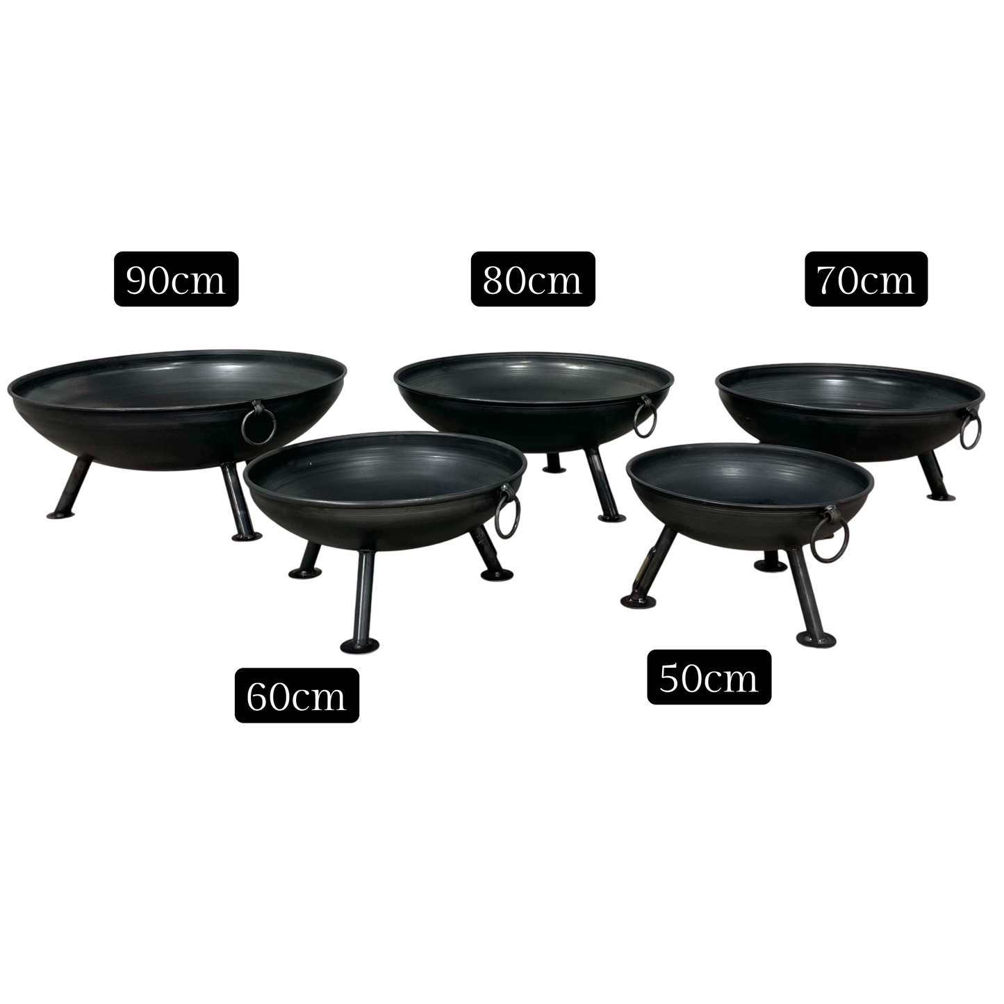 Low Leg Fire Pits - 5 Sizes