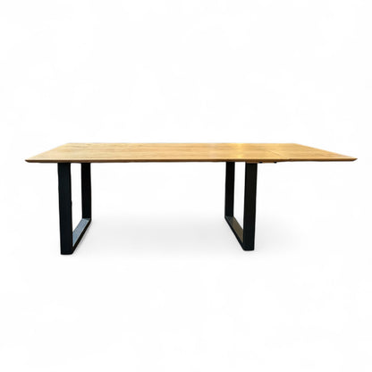 Flipper Oiled Oak Extending Dining Table - 4 Sizes - Pieces For Places