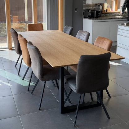 Flipper Oiled Oak Extending Dining Table - 4 Sizes - Pieces For Places