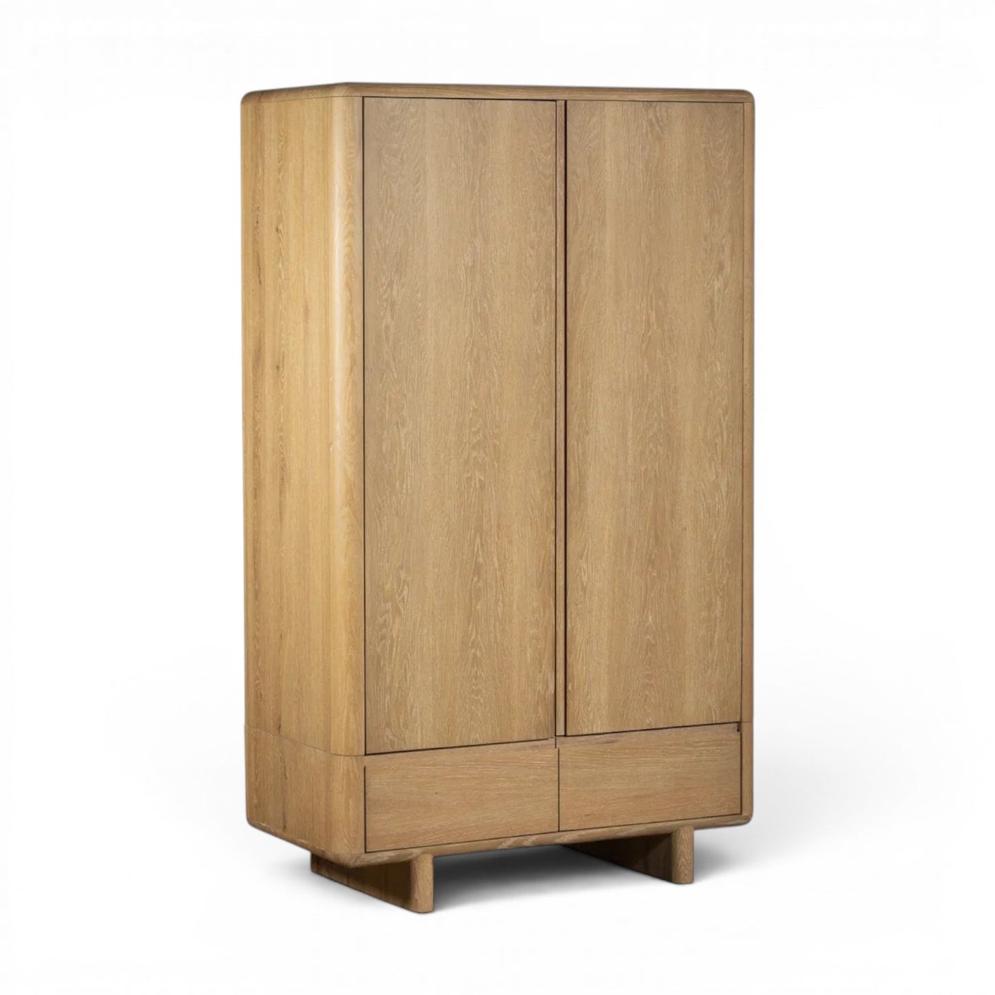 Flynn Solid Oak Double Wardrobe