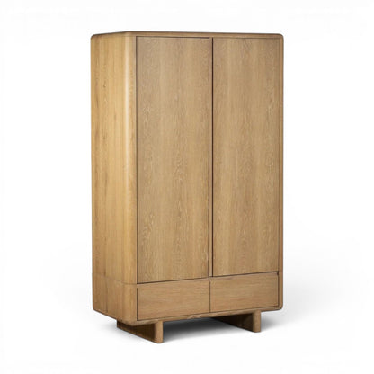 Flynn Solid Oak Double Wardrobe
