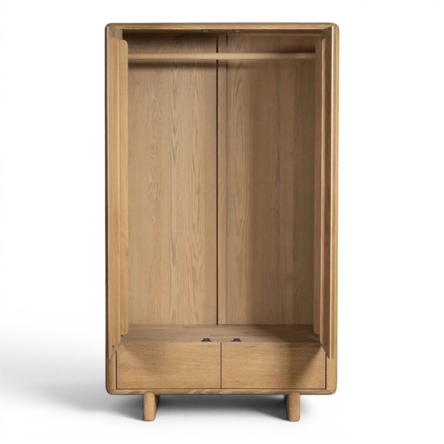 Flynn Solid Oak Double Wardrobe