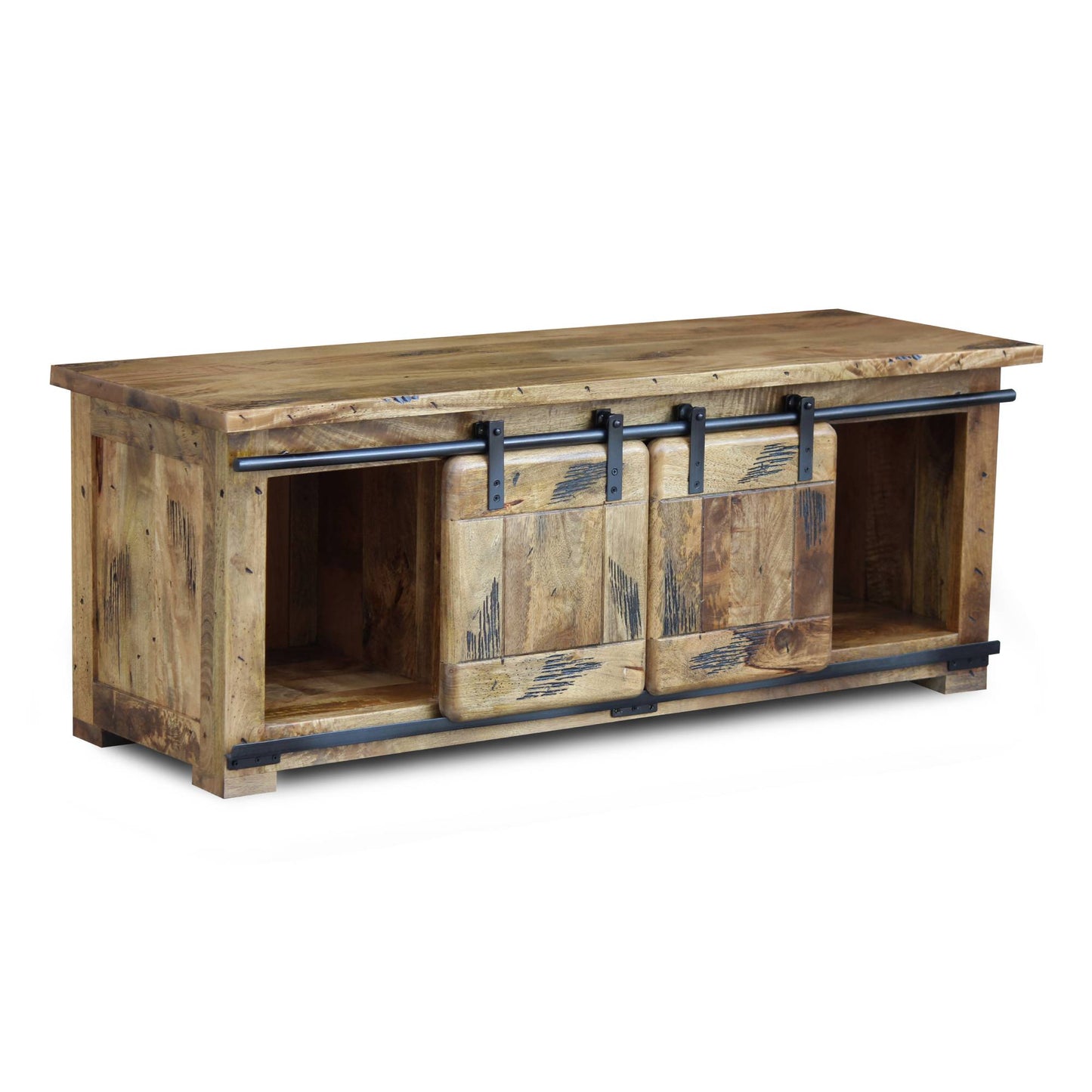Foundry Mango Wood Medium Tv Unit - Pieces For Places