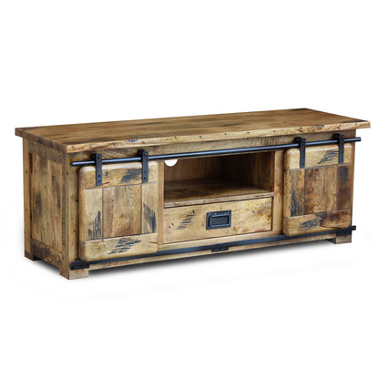 Foundry Mango Wood Medium Tv Unit - Pieces For Places