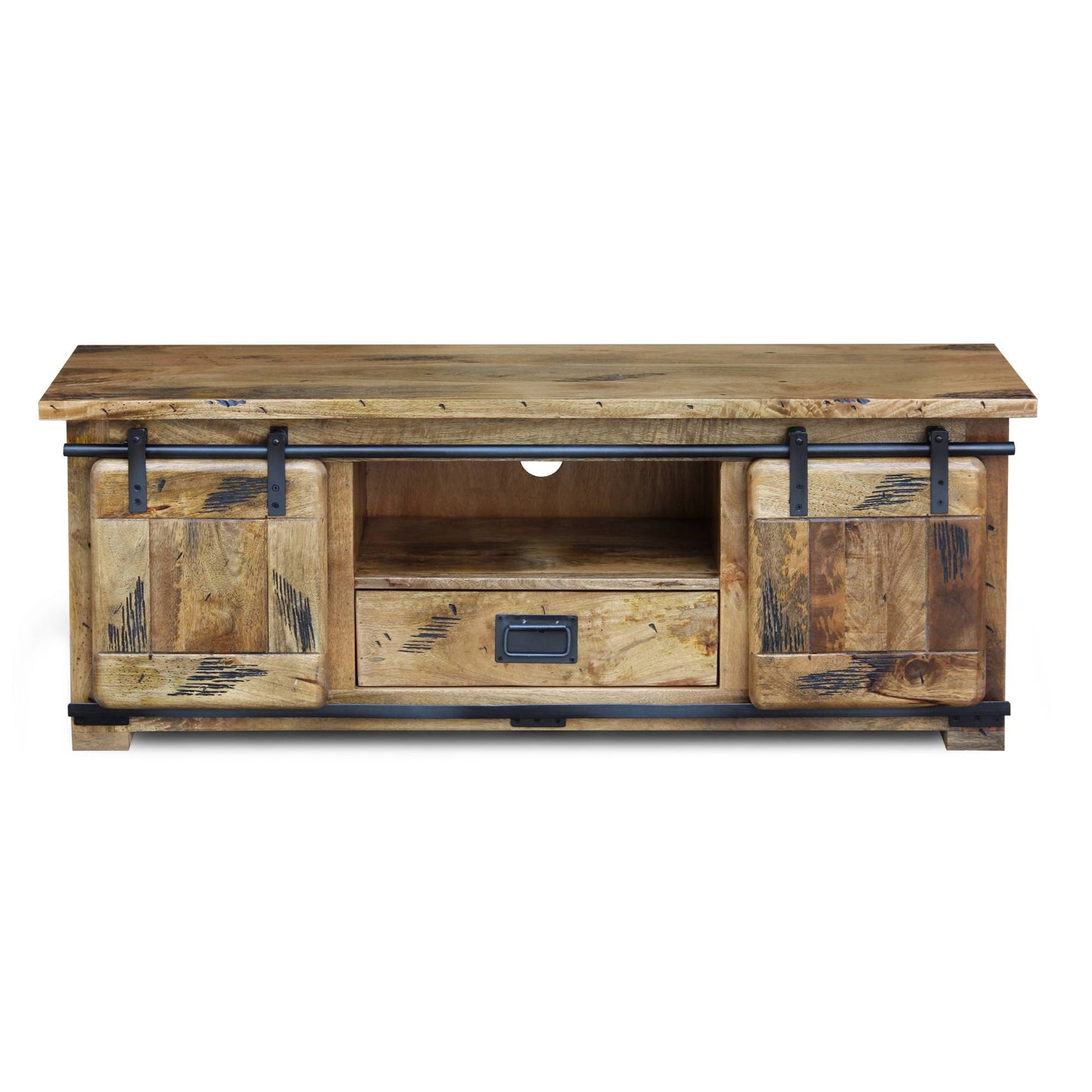 Foundry Mango Wood Medium Tv Unit - Pieces For Places