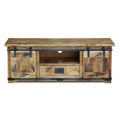 Foundry Mango Wood Medium Tv Unit - Pieces For Places