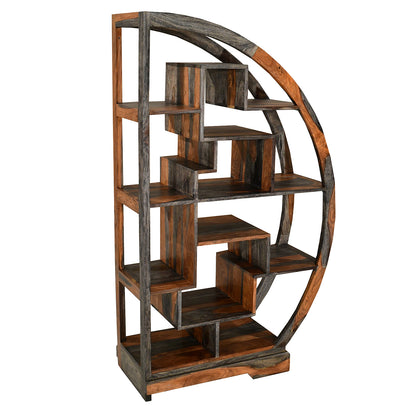 Boxy Stopa Sheesham Half Round Display Unit - Pieces For Places