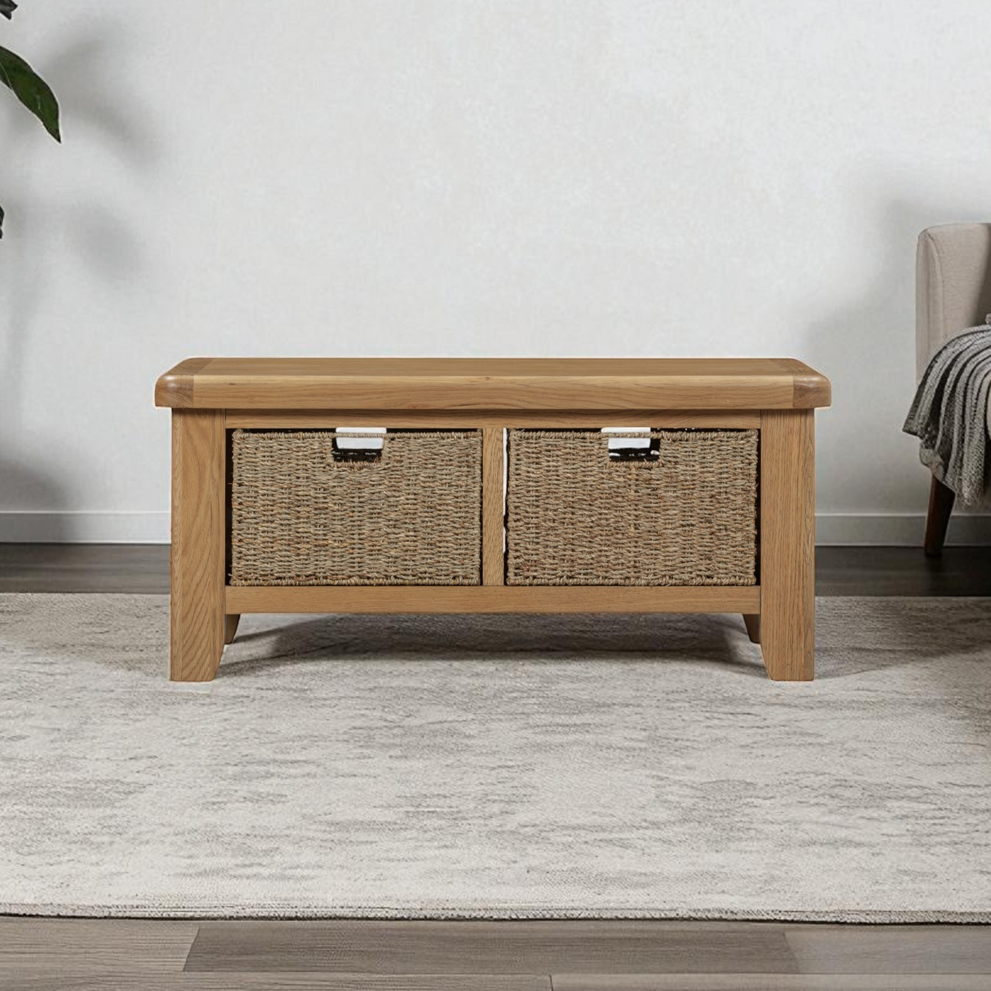 Harrogate Oak Basket Coffee Table