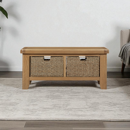Harrogate Oak Basket Coffee Table