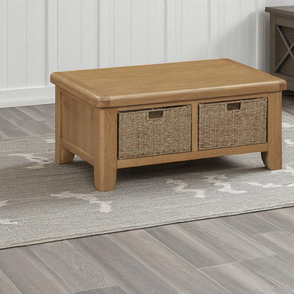 Harrogate Oak Basket Coffee Table