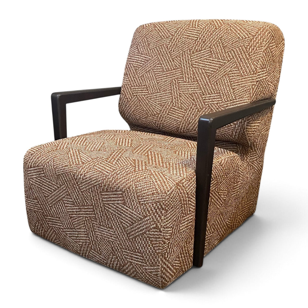 Laila Swivel Chair in Jute Terracotta - Ex Display