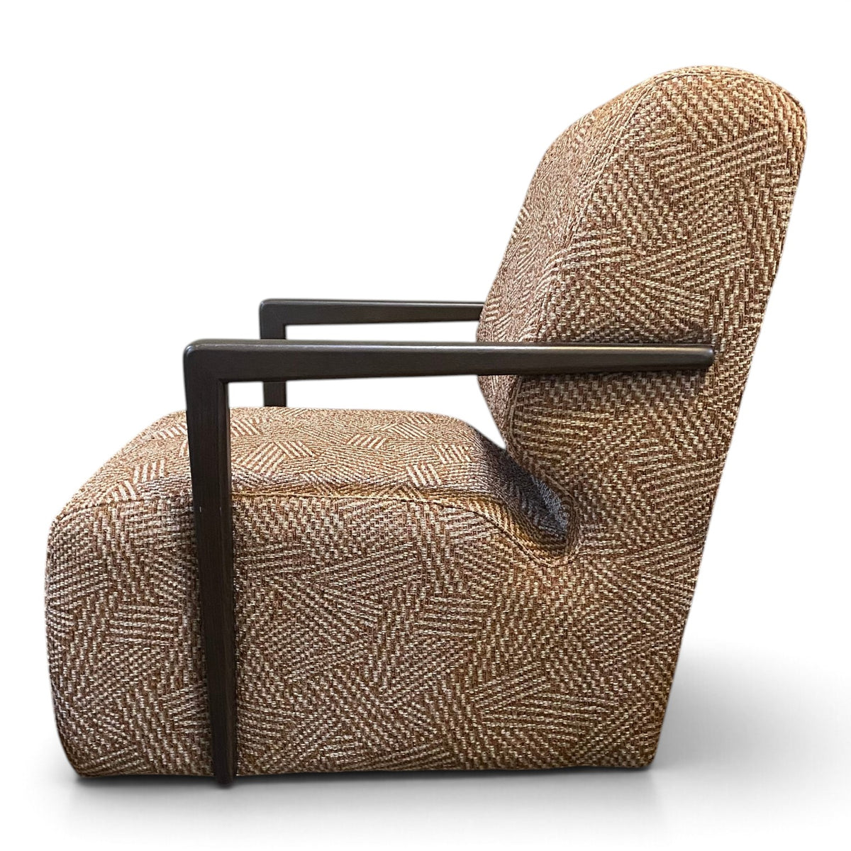 Laila Swivel Chair in Jute Terracotta - Ex Display