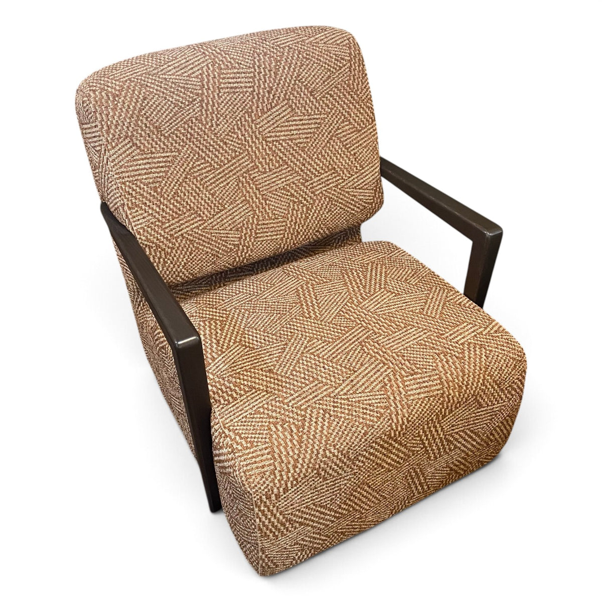 Laila Swivel Chair in Jute Terracotta - Ex Display
