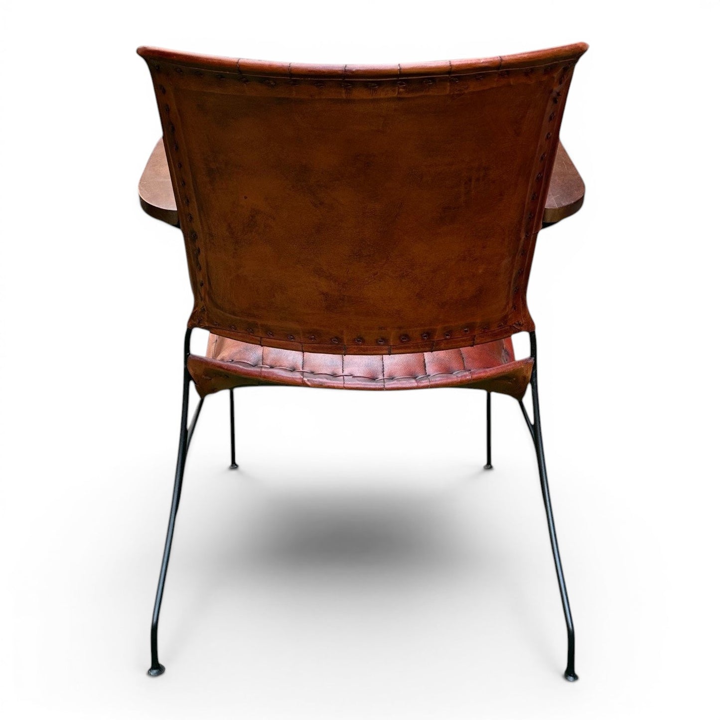Iron & Leather Armchair Auburn