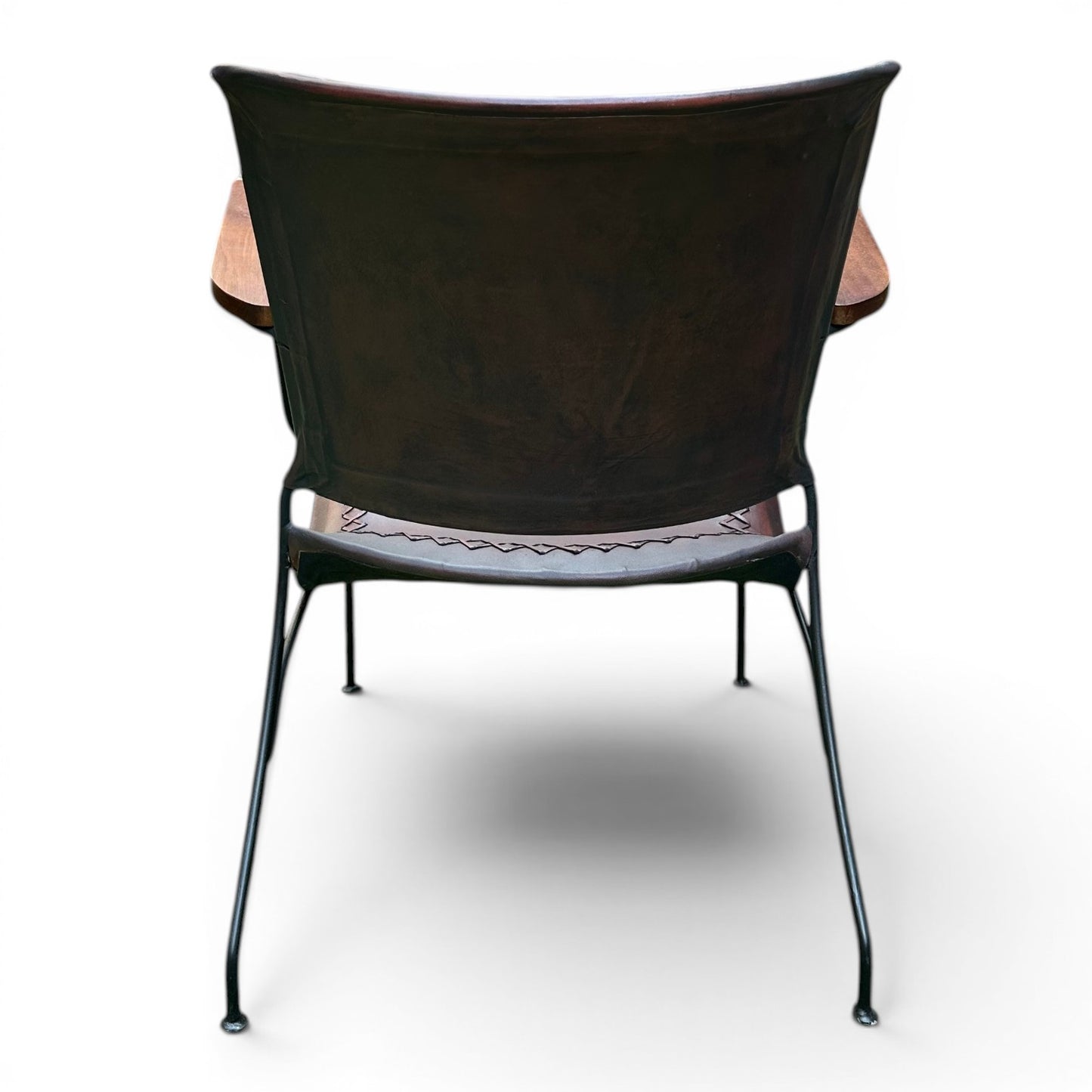 Iron & Leather Armchair Oxblood