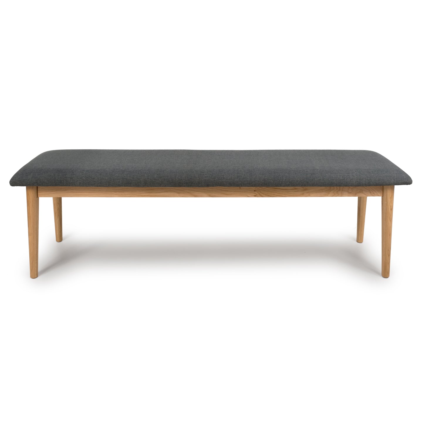 Jamerson Grey Fabric Dining Bench
