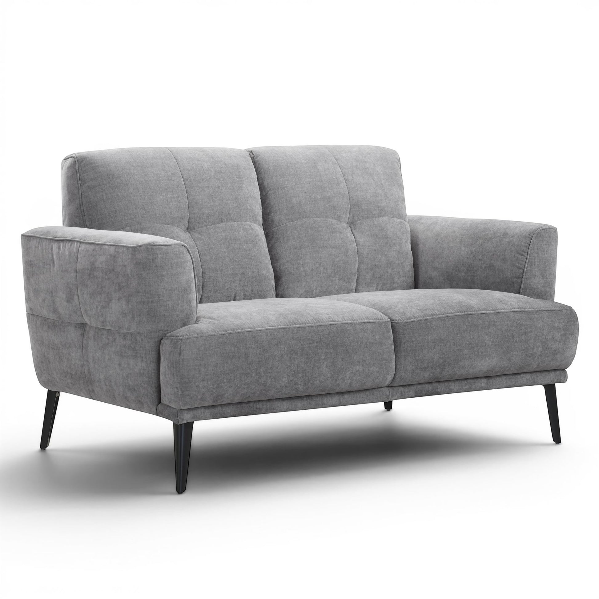 Jia 2 Seater Grey Fabric Sofa - Pieces For Places