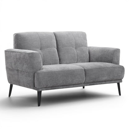 Jia 2 Seater Grey Fabric Sofa - Pieces For Places