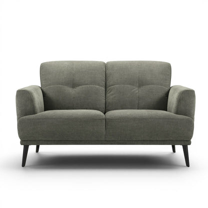 Jia 2 Seater Green Fabric Sofa