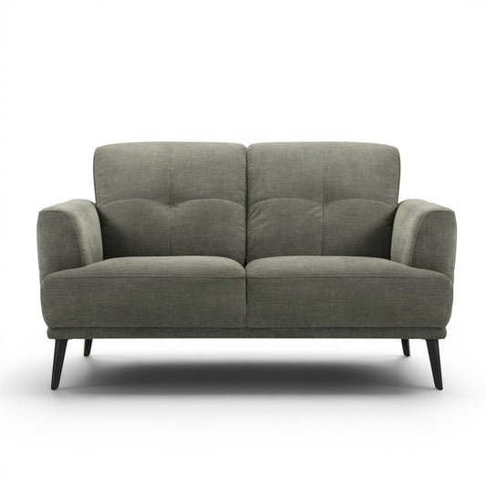 Jia 2 Seater Green Fabric Sofa