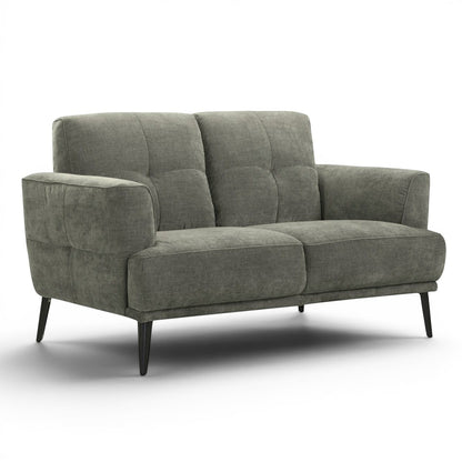 Jia 2 Seater Green Fabric Sofa