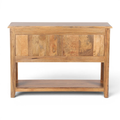 Industrial Solid Mango Wood Console Table
