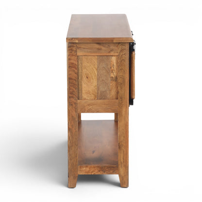 Industrial Solid Mango Wood Console Table