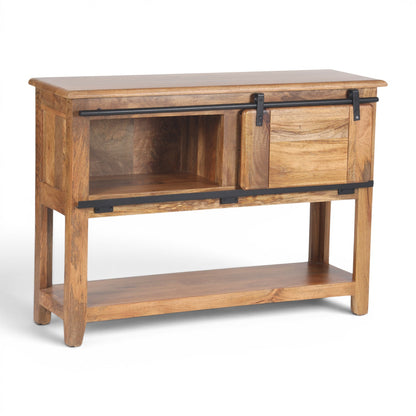 Industrial Solid Mango Wood Console Table