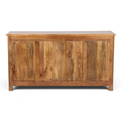 Industrial Solid Mango Wood Sideboard