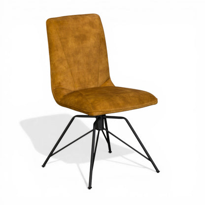 Lola Gold Velvet Swivel Dining Chair
