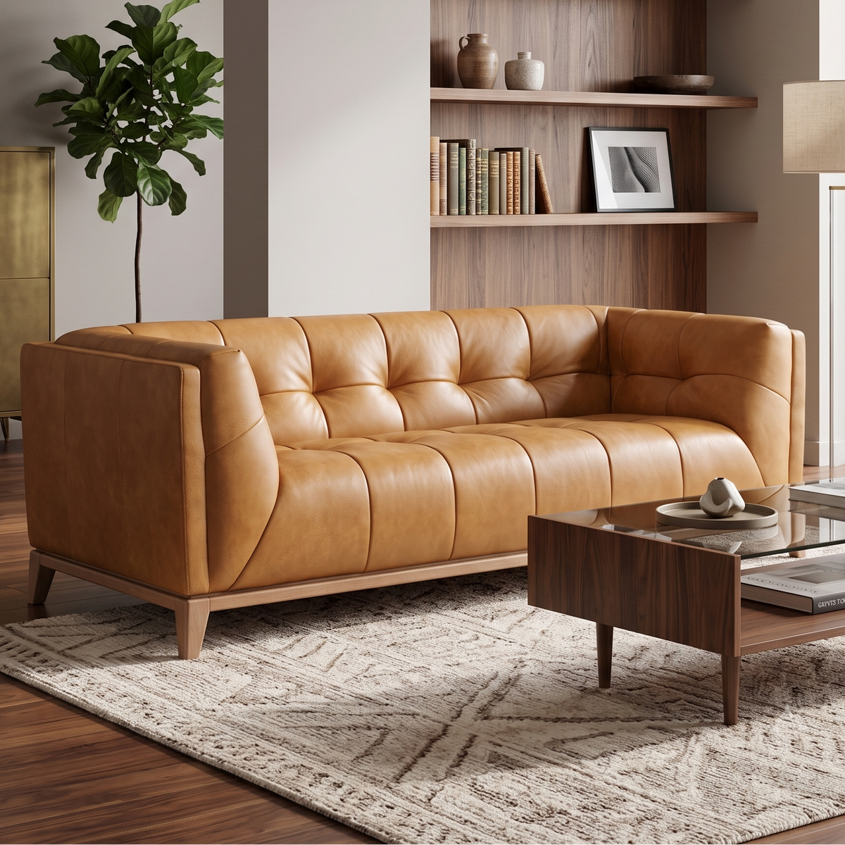 Leo Tan Italian Leather - 3 Seater Sofa