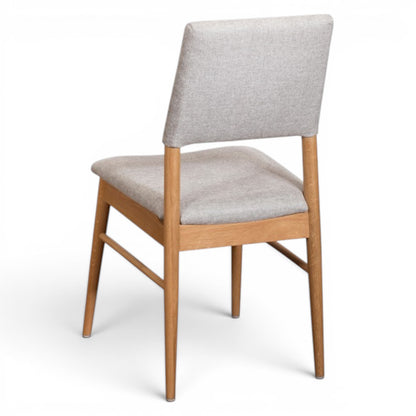 Maddison Upholstered Dining Chair With Stretcher - 2 Pack