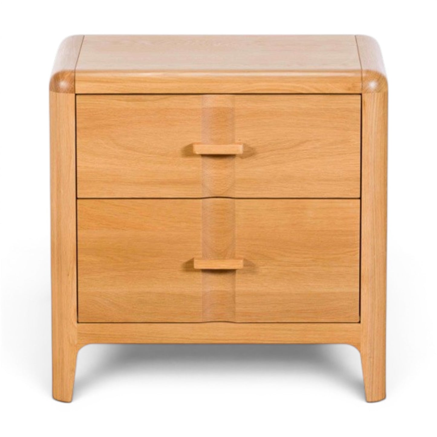 Maddison Oak 2 Drawer Bedside Table