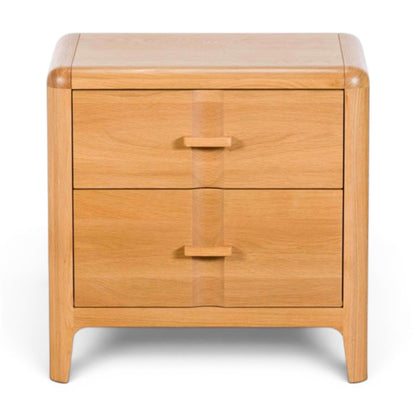 Maddison Oak 2 Drawer Bedside Table
