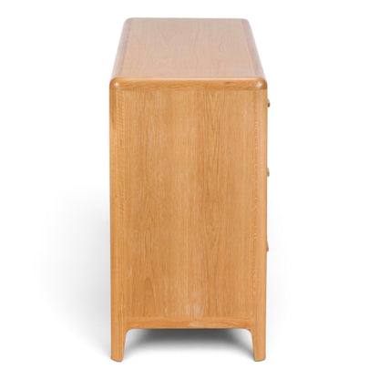 Maddison Oak 6 Drawer Wide Chest