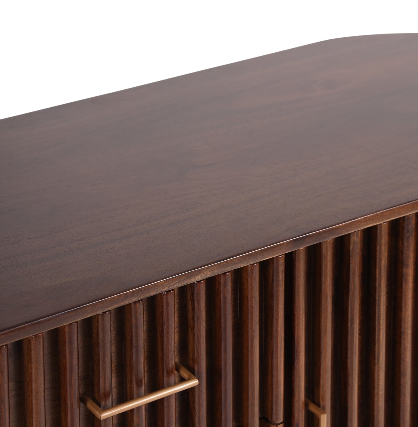 Mason Slatted Dark Mango Wood Small Sideboard