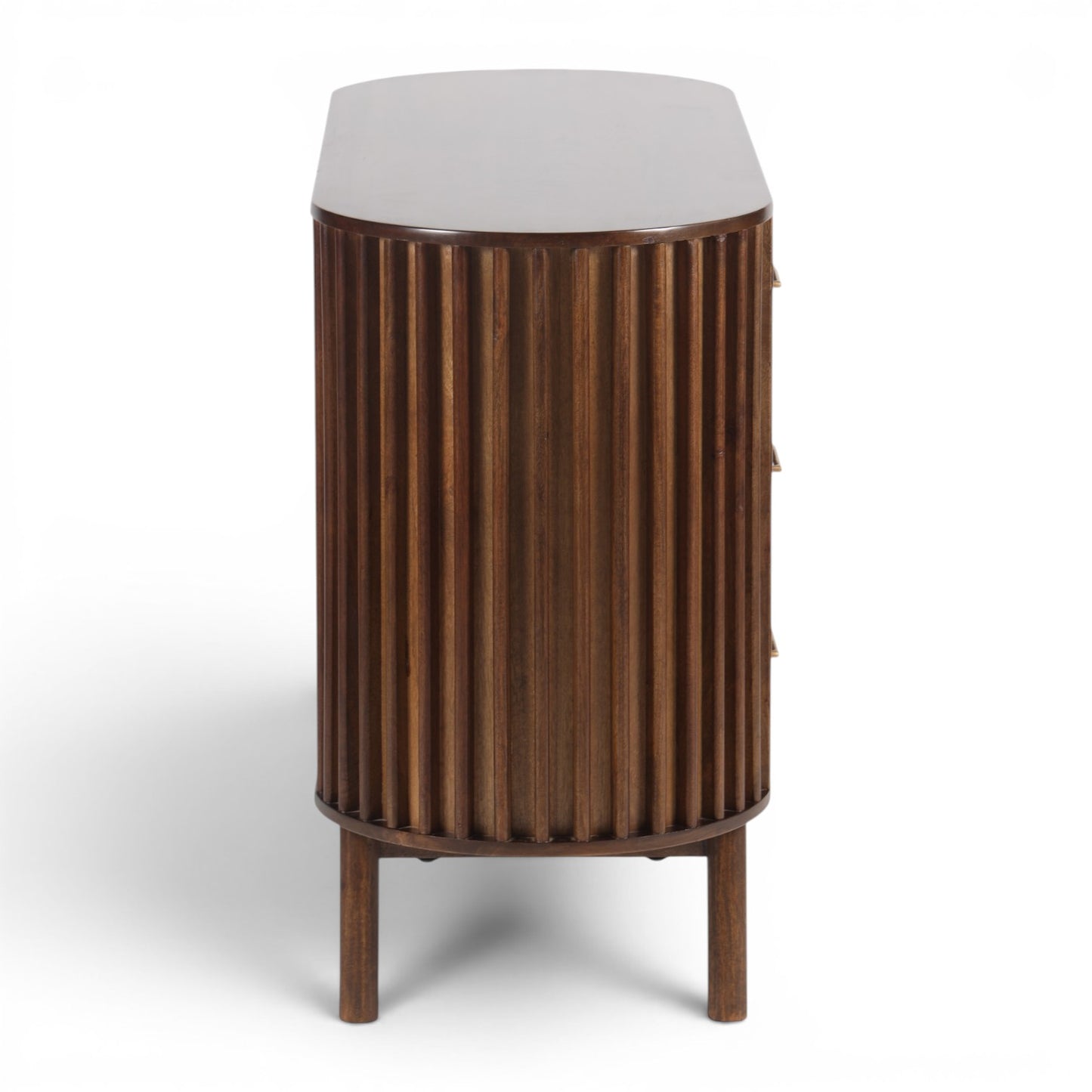 Mason Slatted Dark Mango Wood Small Sideboard