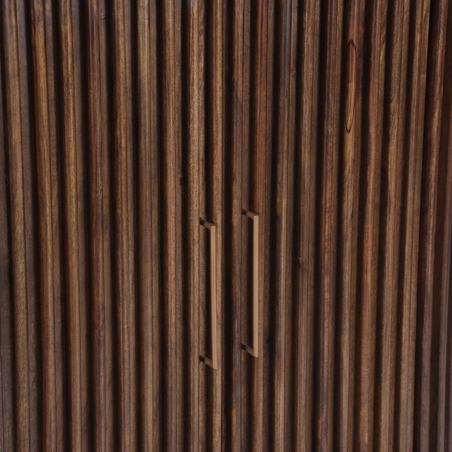 Mason Slatted Dark Mango Wood Highboard