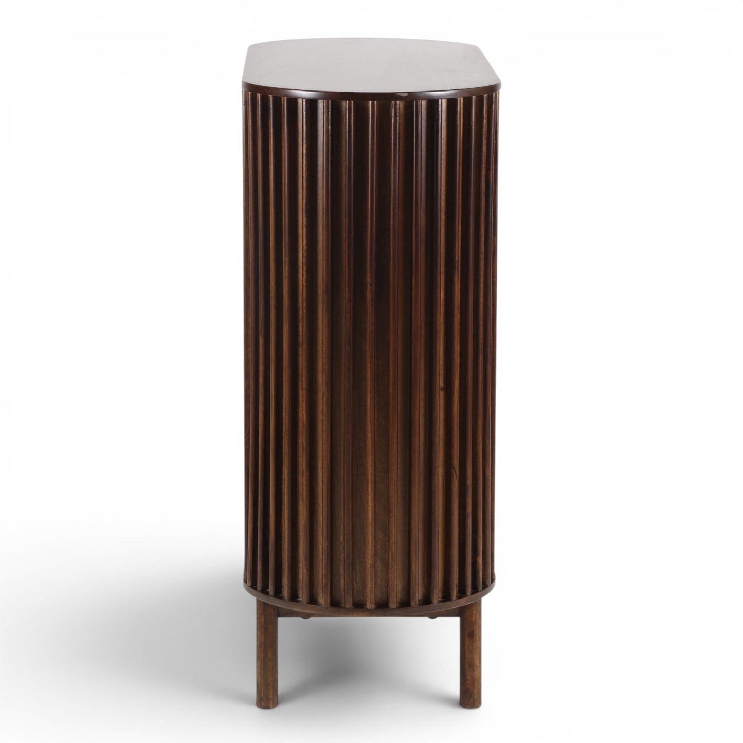 Mason Slatted Dark Mango Wood Highboard