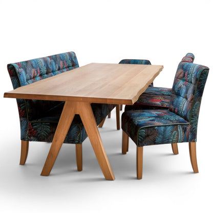 Modena European Oak 200cm Rectangle Dining Table