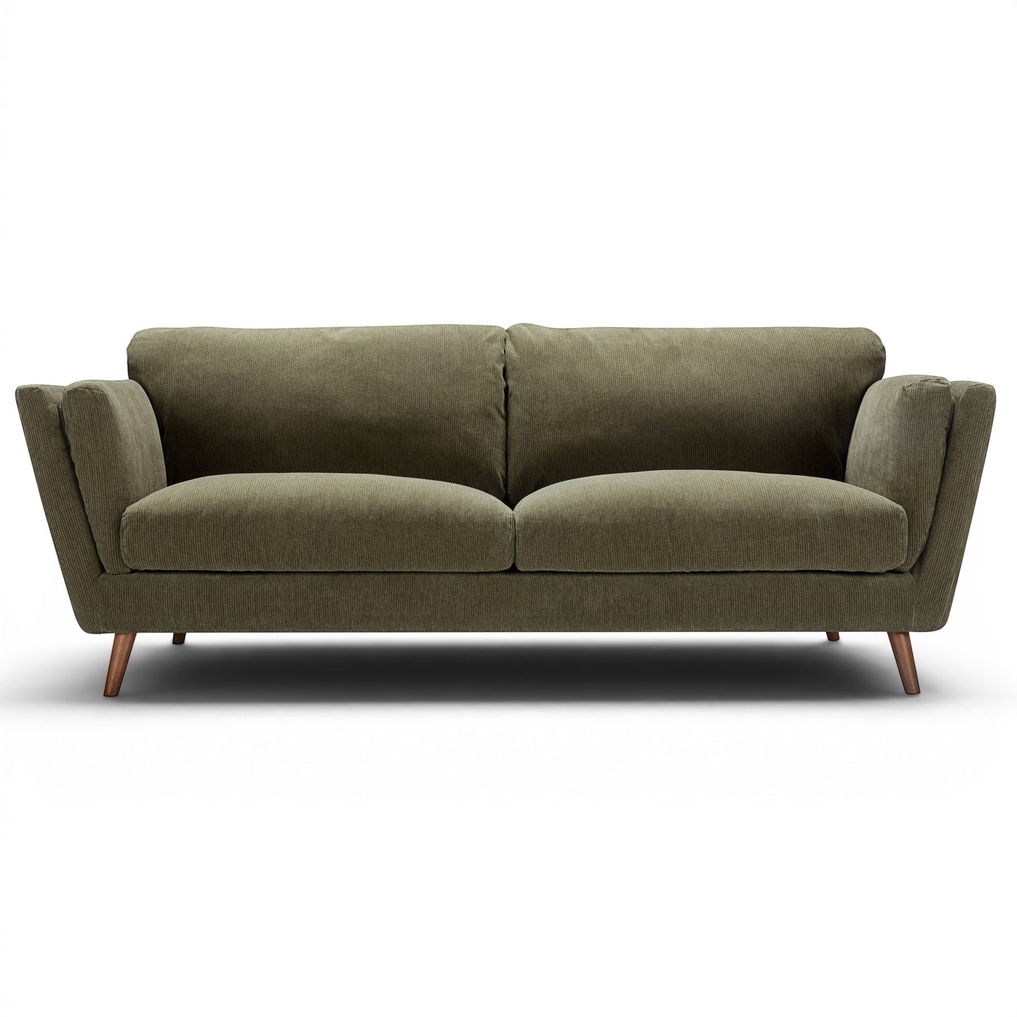 Nova - 3 Seater Moss Dark Green Corduroy - Pieces For Places