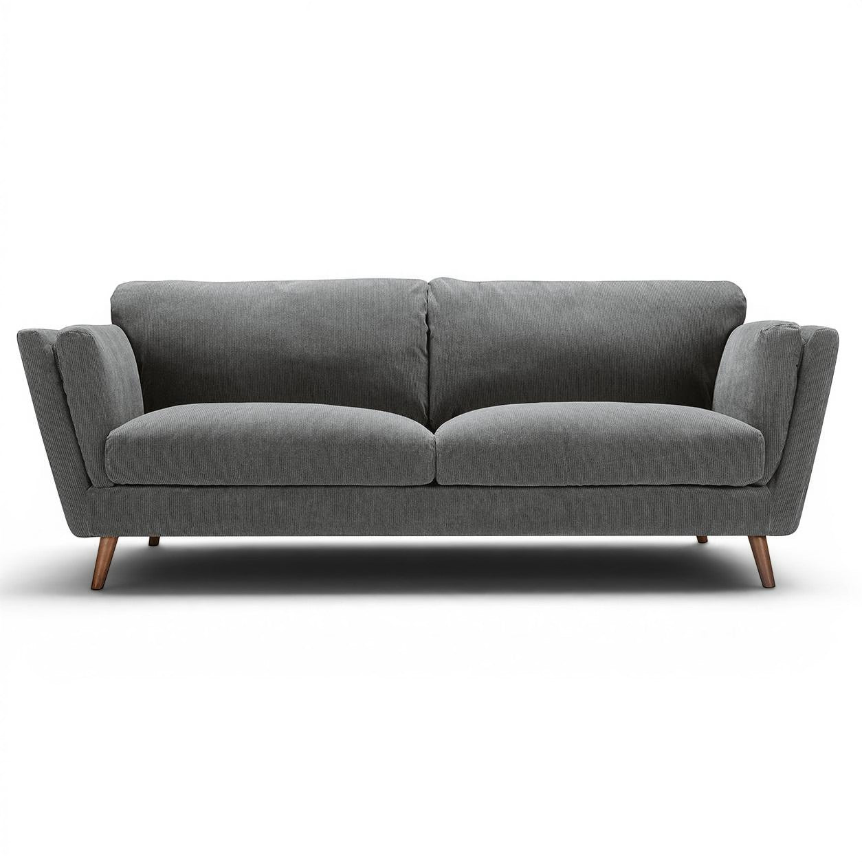 Nova - 3 Seater Moss Anthracite Corduroy - Pieces For Places