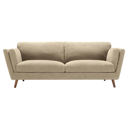 Nova - 3 Seater Moss Cold Beige Corduroy - Pieces For Places