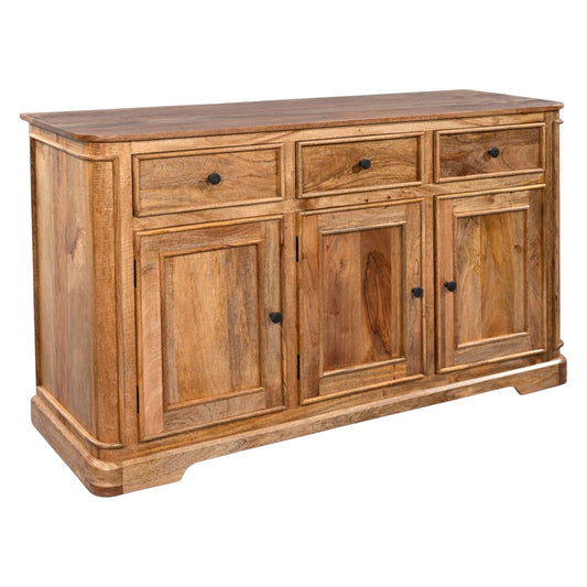 Natalia Mango Wood Large 3 Door Sideboard