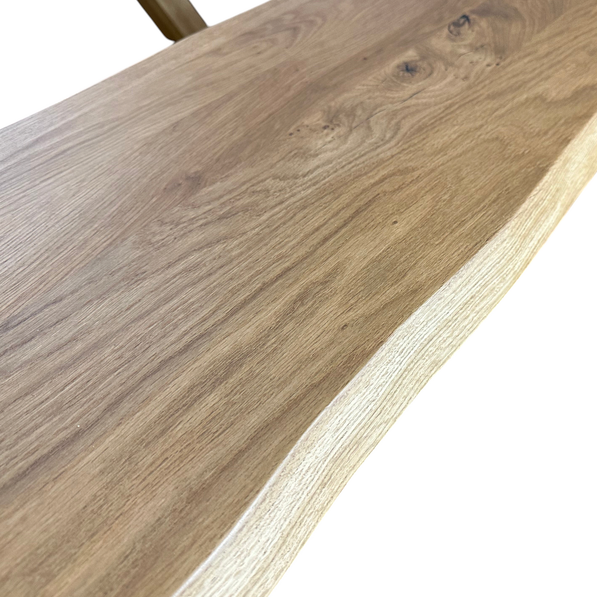 Oak Natural Edge Dining Bench