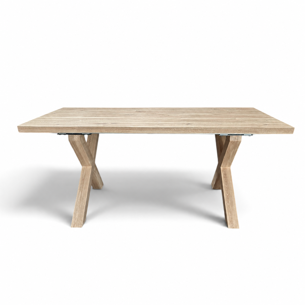 Oiled Oak Natural Edge Extending Dining Table