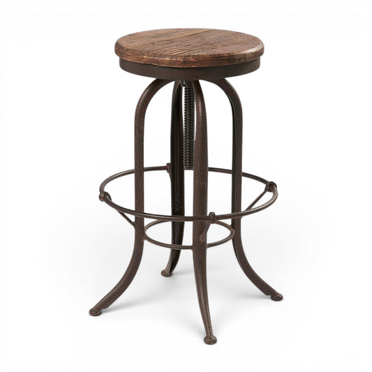 Oyster Elm Adjustable Barstool - Pieces For Places