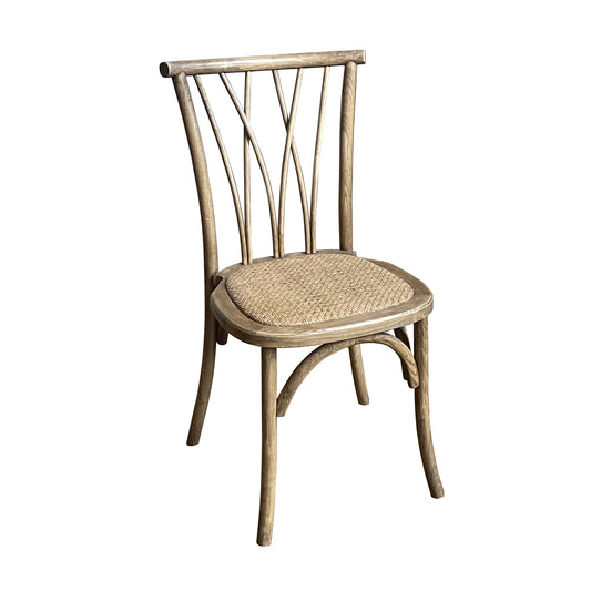 Oyster Oak Wooden Back Dining Chair - Pieces For Places